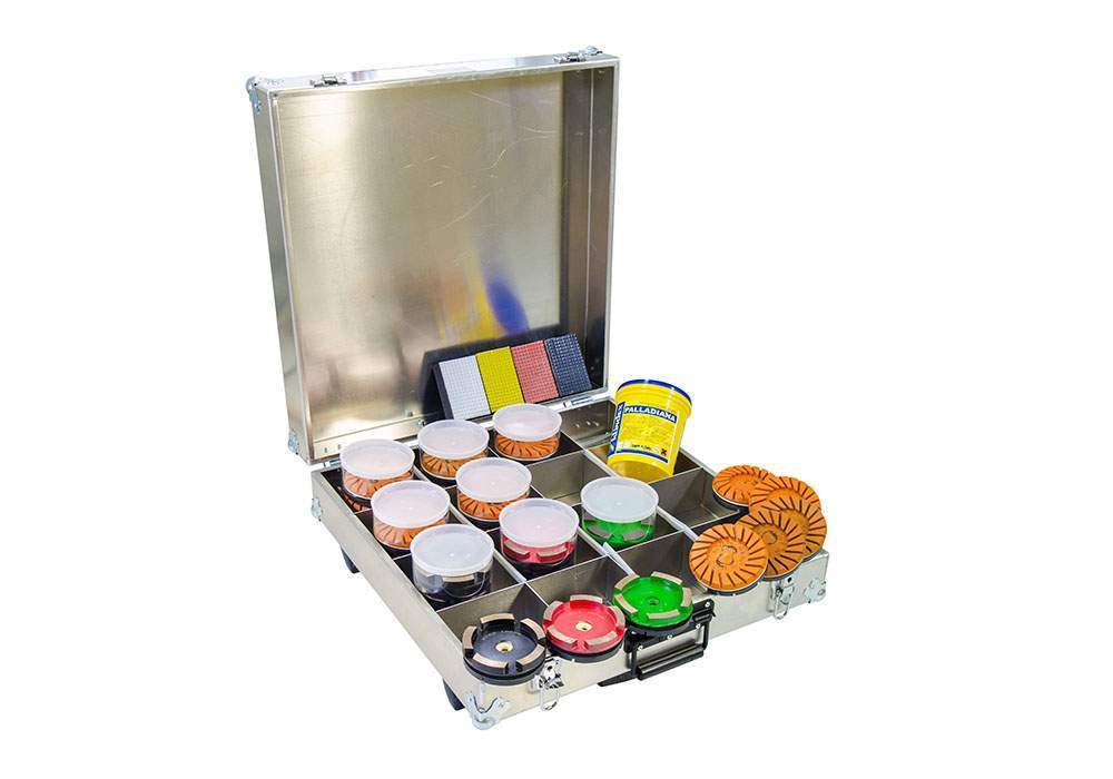 EASY KIT PARA TERRAZZO, AGLOMERADO, TRAVERTINO Ø100MM
